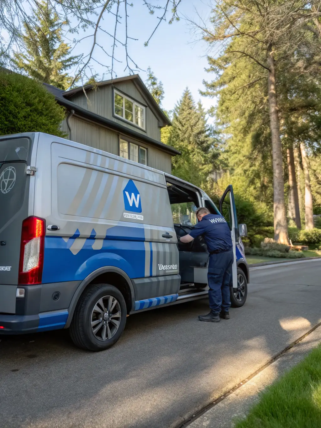 A technician efficiently changing a tire on a vehicle parked on a residential street, showcasing the convenience and speed of Flat Tire Mobile Roadside Service's mobile tire change service.
